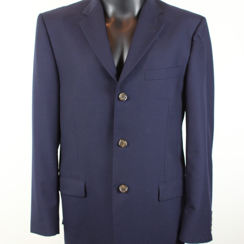 Burberry Men's Blazer Size 40R Navy